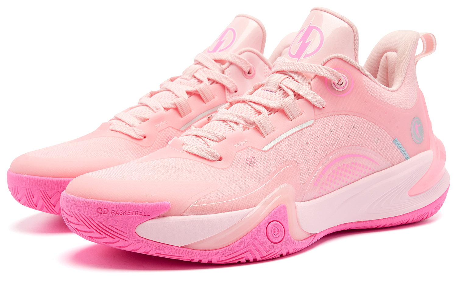 QIAODAN Broken Shadow 6.0 Morning Evergreen Low top Basketball Shoes Men’s Pink
