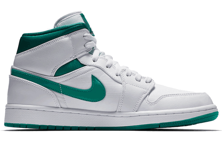 Jordan 1 Mid White Mystic Green