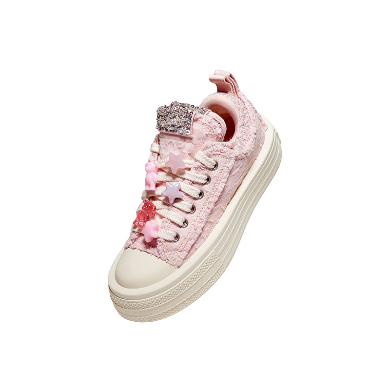 Foreshadow Double Uni 2.0 Strawberry Sorbet Low top Canvas Shoes Women's Pink