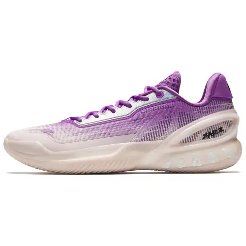 Anta Zap 3 Low top Front Fork Carbon Plate Basketball Shoes Men's White Purple