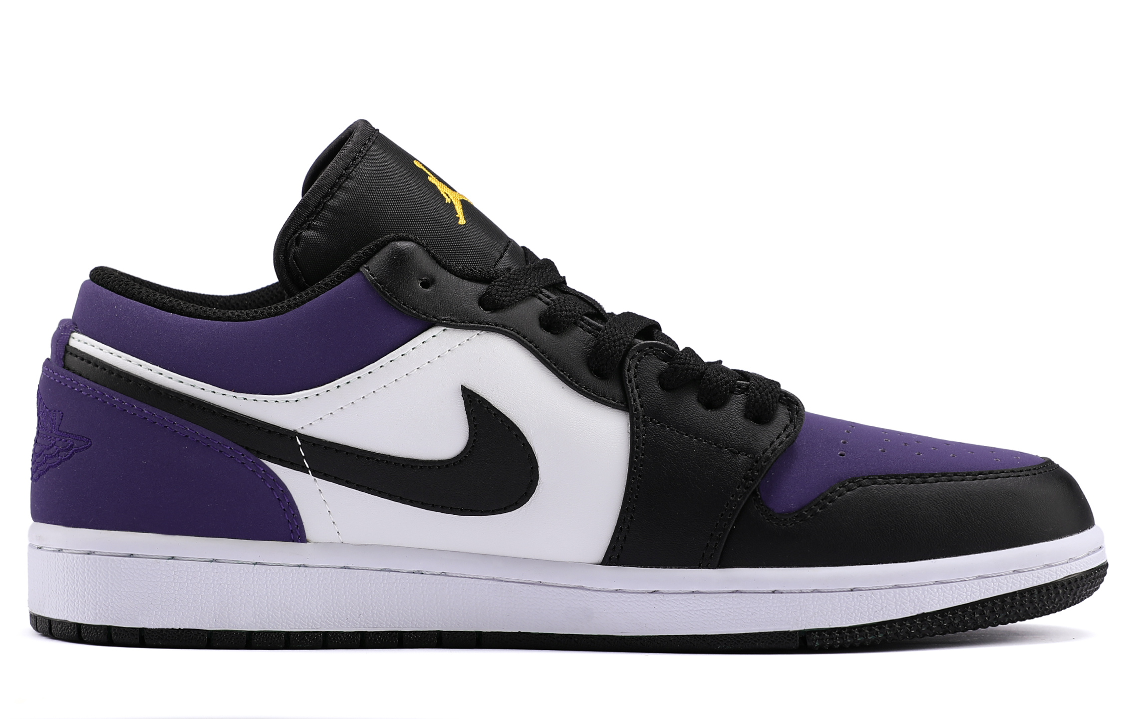 Jordan Air Jordan 1 Height Increasing Height Increasing Low top Vintage Basketball Shoes Unisex Purple Black