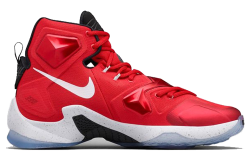 Мужские кроссовки Nike Lebron 13 On Court (красно-белые) — Красный / белый — фото 2