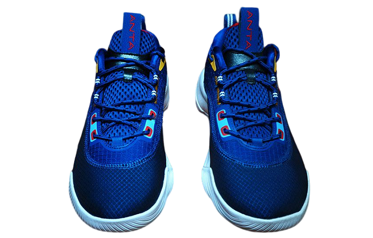 Anta Cushioning Slip Resistant Abrasion Resistant Cushioning Slip Resistant Abrasion Resistant Low top Basketball Shoes