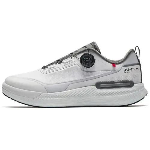 Anta Wanli Slip Resistant And Abrasion Resistant Coverage Low top Training Shoes Men's Sand Grain Gray