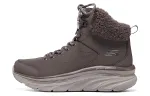 Skechers Modern Comfort Top Grain Cow Leather Soft And Comfortable Crew Snow Boots Women's Brown