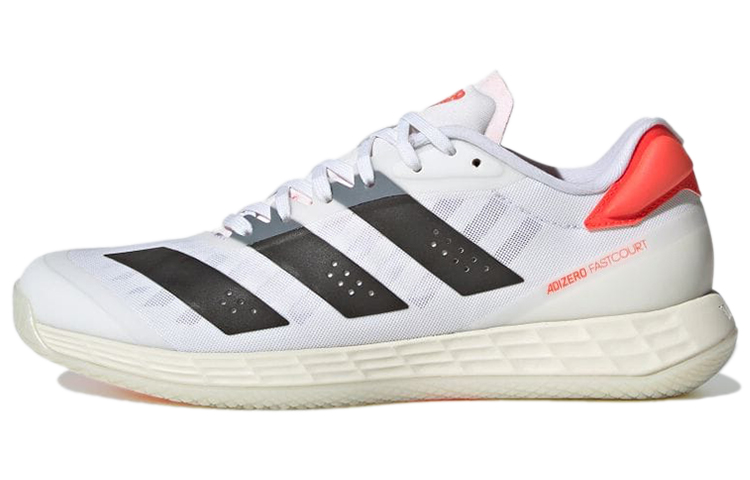 Adidas Adizero Fastcourt 1.5 Tokyo Abrasion Resistant Low top Training Shoes Men's White Black Orange
