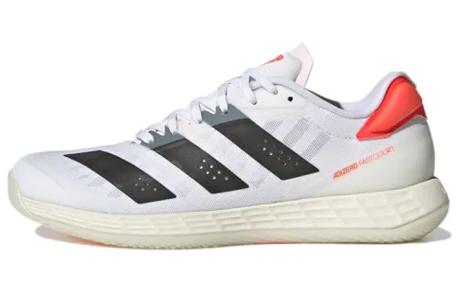 Adidas Adizero Fastcourt 1.5 Tokyo Abrasion Resistant Low top Training Shoes Men's White Black Orange