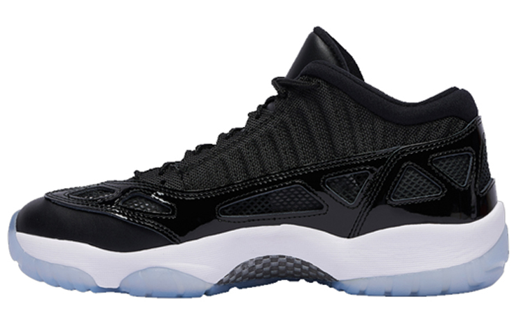 Jordan Air Jordan 11 low ie space jam leather slam dunk non-slip lightweight low-top retro basketball shoes men's black 2019 version