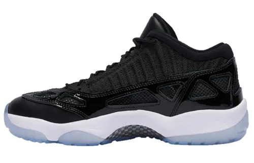 Jordan Air Jordan 11 low ie space jam leather slam dunk non-slip lightweight low-top retro basketball shoes men's black 2019 version