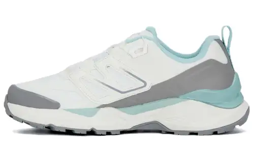 THE NORTH FACE Round Tip Slip Resistant Abrasion Resistant Low top Hiking Shoes Unisex White Gray Blue