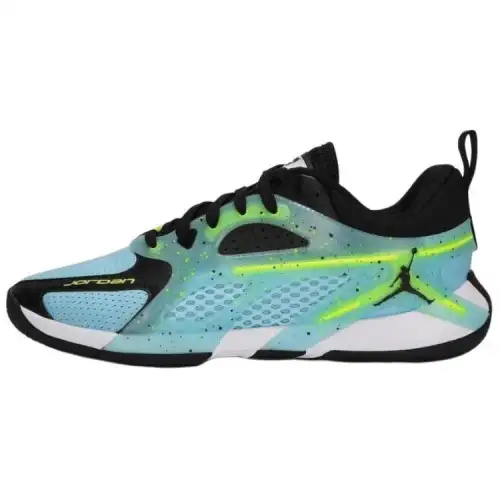 Jordan Heir Slip Resistant Abrasion Resistant Low top Basketball Shoes Men's Blue Black