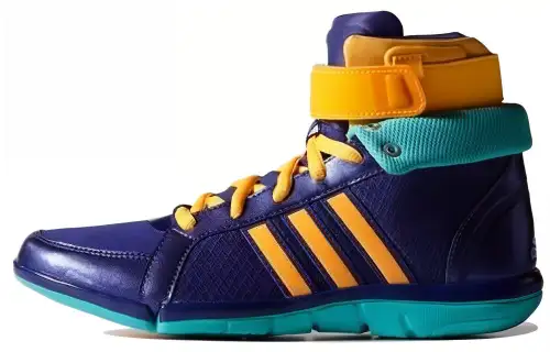 Adidas Originals Slip Resistant High top Training Shoes Women's Purple Yellow