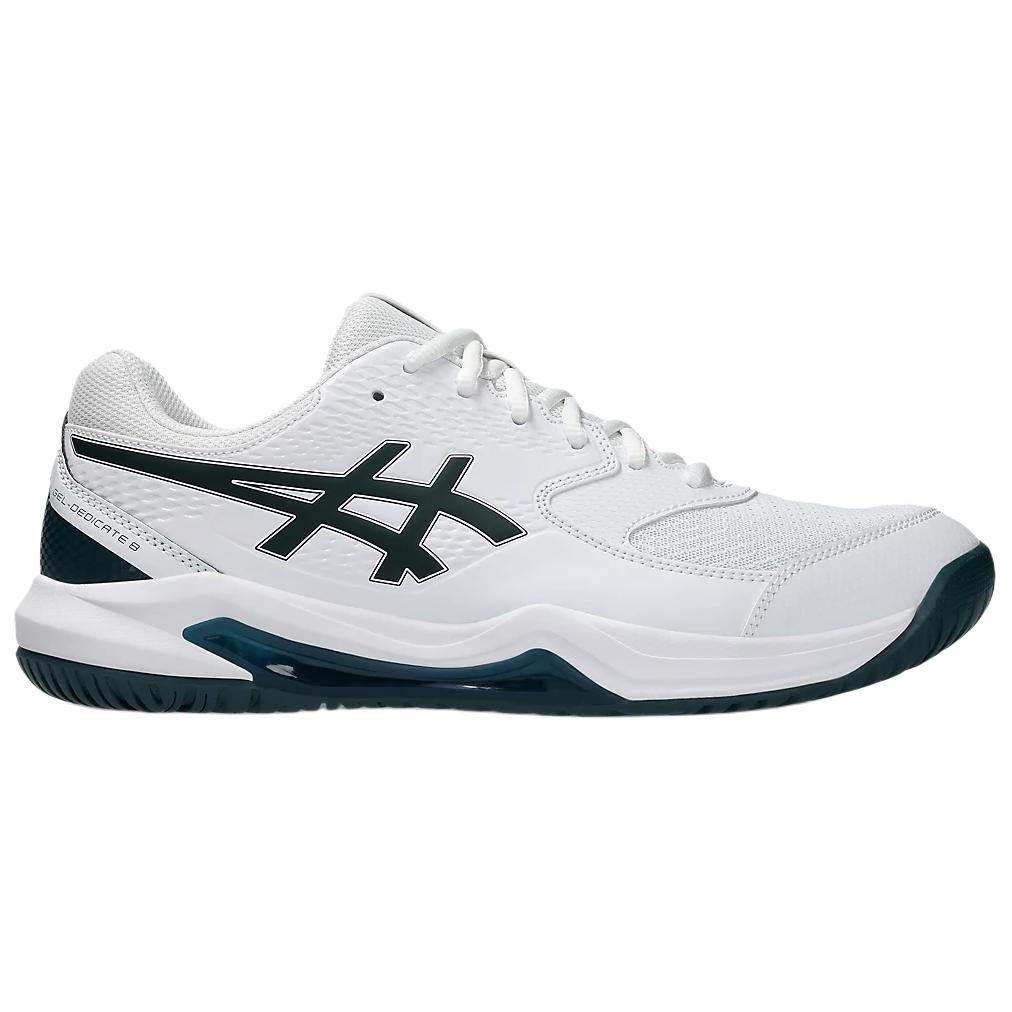 ASICS Gel Dedicate 8 Cushioning Breathable Lightweight Low top Tennis Shoes Men’s White