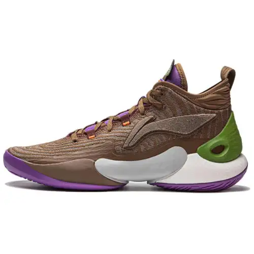 LiNing YuShuai 18 Cushioning Slip Resistant Abrasion Resistant Lightweight Rebound Low top Basketball Shoes Men's Brown