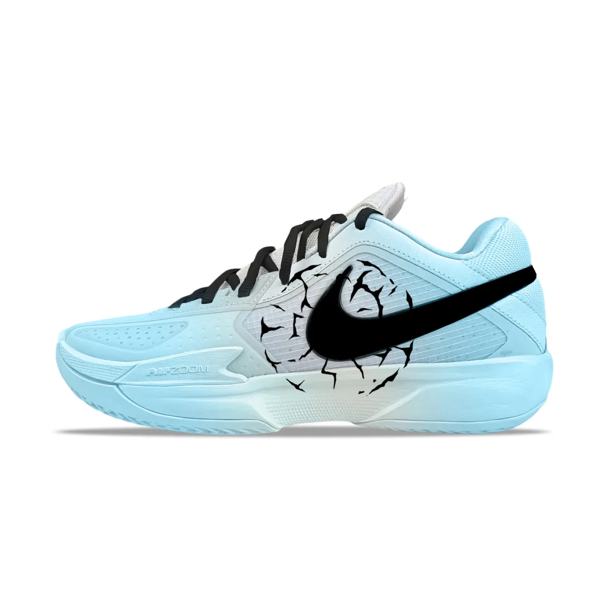 Nike GT Cut Cross Abrasion Resistant Low top Basketball Shoes Men's Blue Black