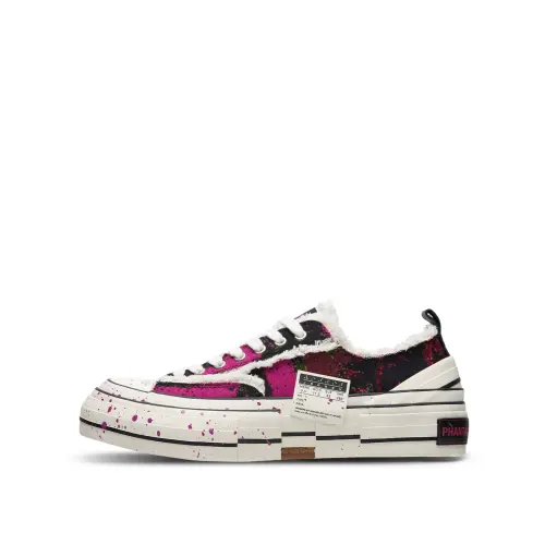 PHANTACI x VESSEL Fantasy Collaboration Slip Resistant Abrasion Resistant Low top Canvas Shoes Unisex Dark Red