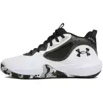 Under Armour Lockdown 6 Slip Resistant Abrasion Resistant Mid top Basketball Shoes Women's Black White