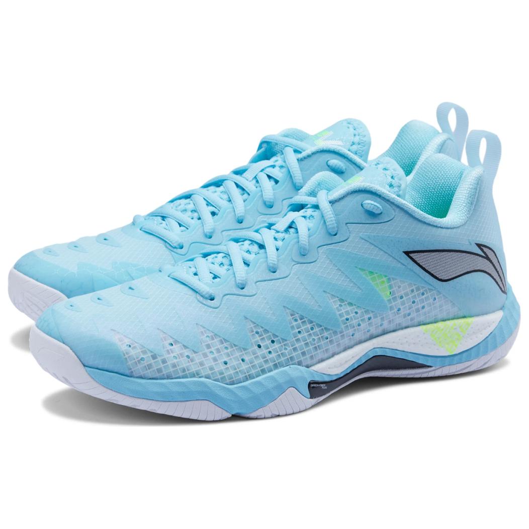 Li Ning Falcon 5 Slip Resistant, Abrasion Resistant, Breathable, Rebound Low top Badminton Shoes Unisex Blue