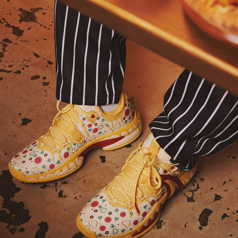Anta GH2 Slip Resistant Abrasion Resistant Low top Performance Basketball Shoes Men's Yellow White Red