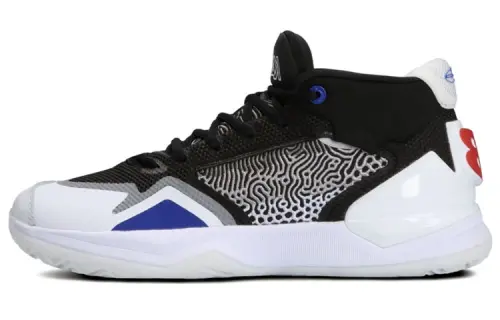 New Balance Kawhi 1 Kawhi 1st generation fabric synthetic leather stitching mid-top retro basketball shoes men's white and black