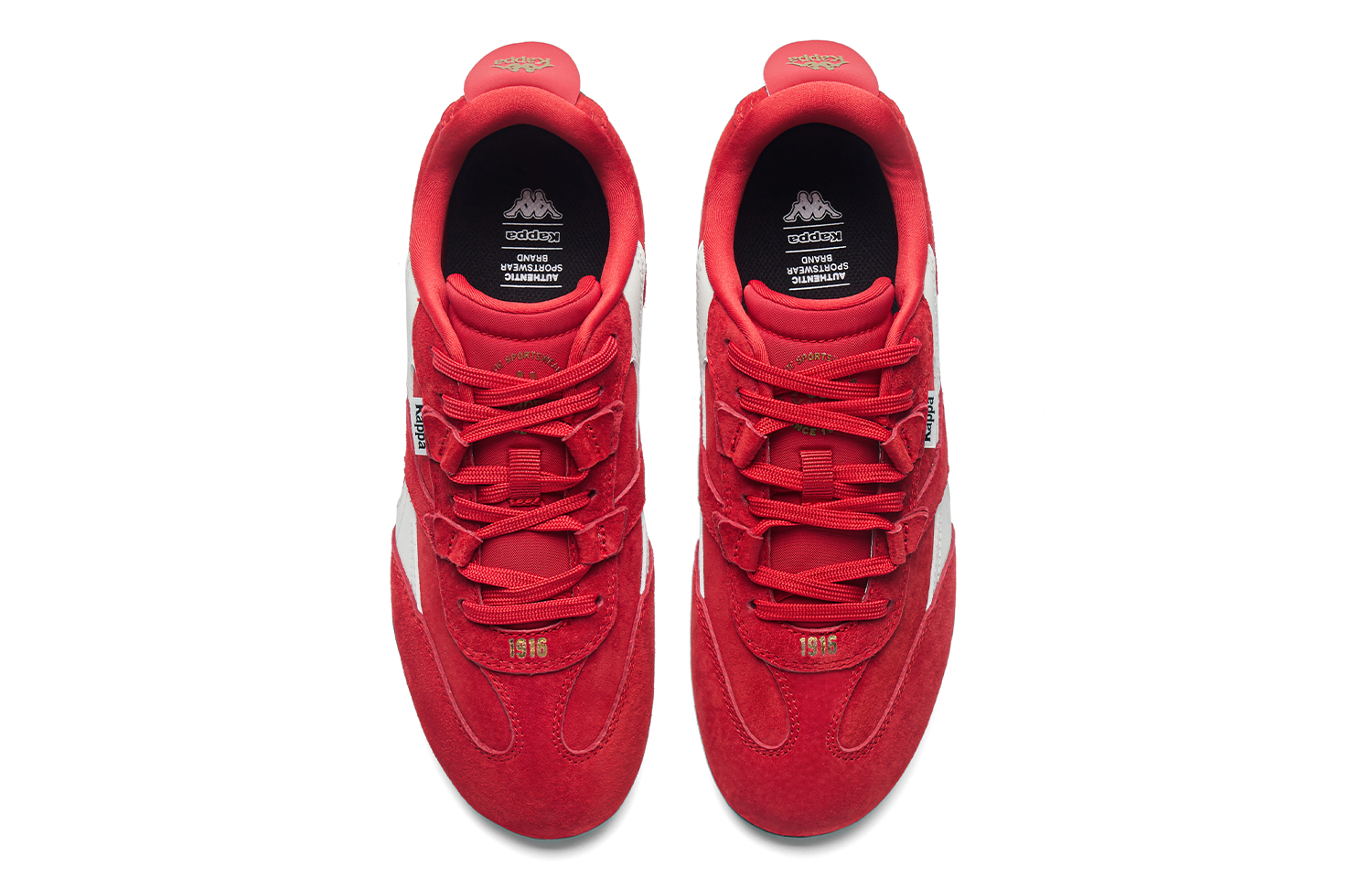 Kappa Back to Back Abrasion Resistant Low top Racing Shoes Women’s Cherry Red Winter White
