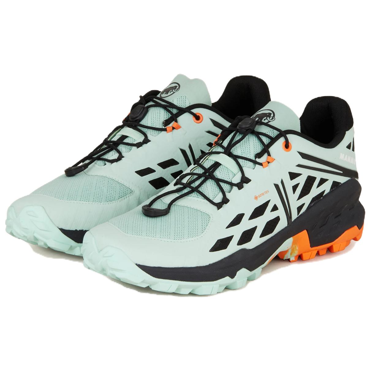 MAMMUT Sertig Slip Resistant Abrasion Resistant Low top Hiking Shoes Men’s Green Black