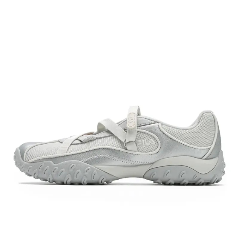 FILA Pebble Sandal Ballet Shoes Breathable River Trekking Shoes Women's Silver White