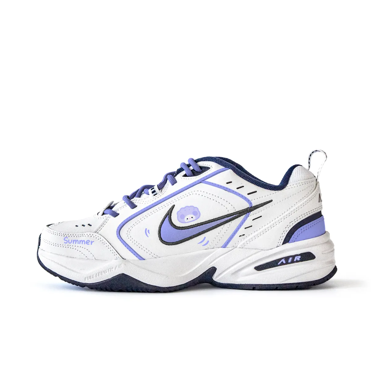 Nike Air Monarch 4 Smoked Plum Brown Sugar Water PU, Textile, Synthetic Leather Slip Resistant Abrasion Resistant