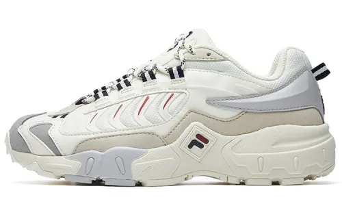 FILA Ravagement 1 Textile, Synthetic Leather Lace Up Low top Chunky Sneakers Women's White