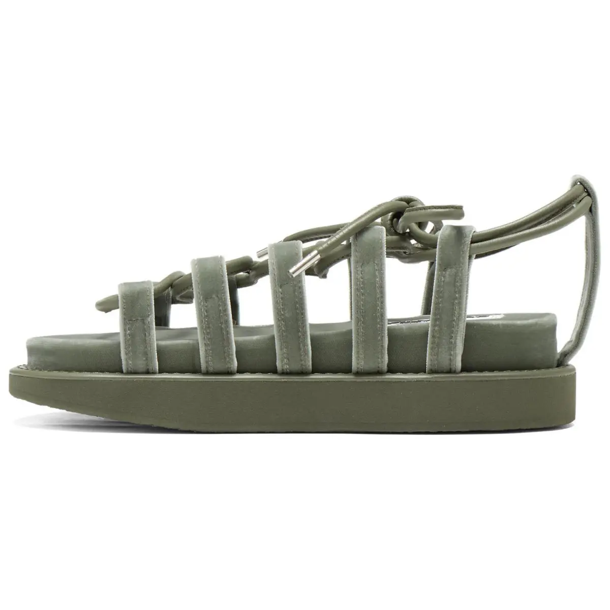 Onitsuka Tiger WARAJI Beach Sandals Unisex Gray Green