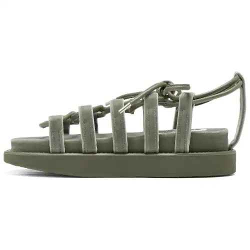 Onitsuka Tiger WARAJI Beach Sandals Unisex Gray Green