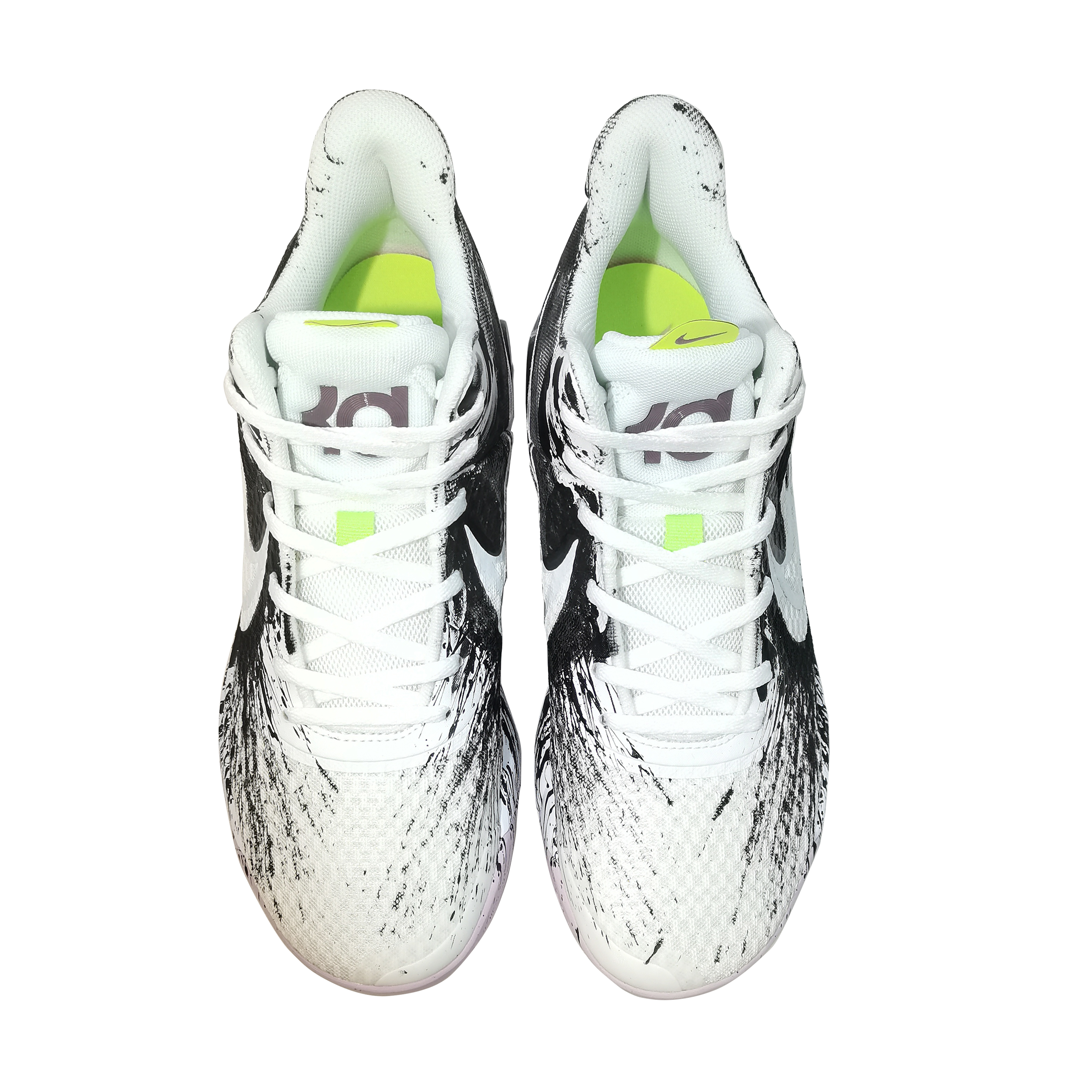 Nike KD Trey 5 IX Cushioning Anti-Slip Wear-Resistant Breathability Mid-Top Vintage Basketball Shoes Unisex Black White