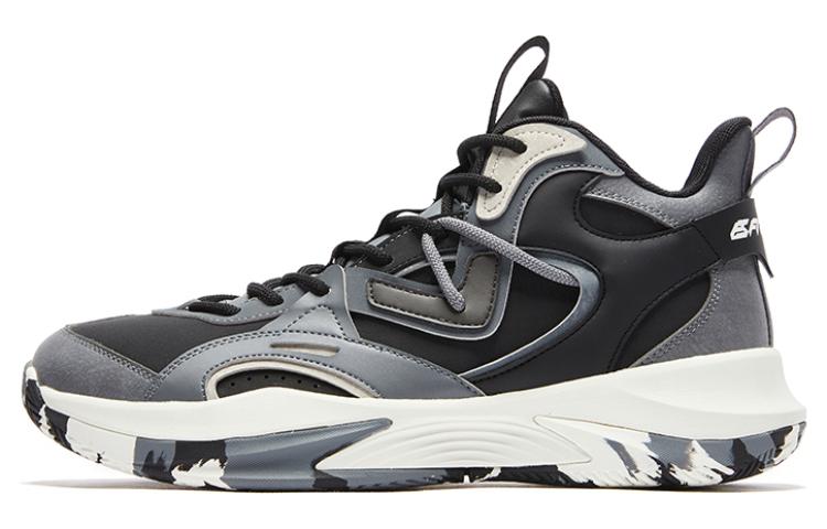 QIAODAN Slip Resistant Abrasion Resistant High top Basketball Shoes Men’s Black