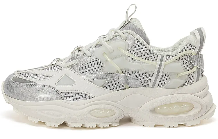 Kappa Textile, Synthetic Leather Cushioning Abrasion Resistant Height Increasing Low top Chunky Sneakers Unisex