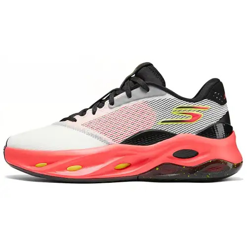 Skechers SKX Float Cushioning Low top Basketball Shoes Men's White Red Black