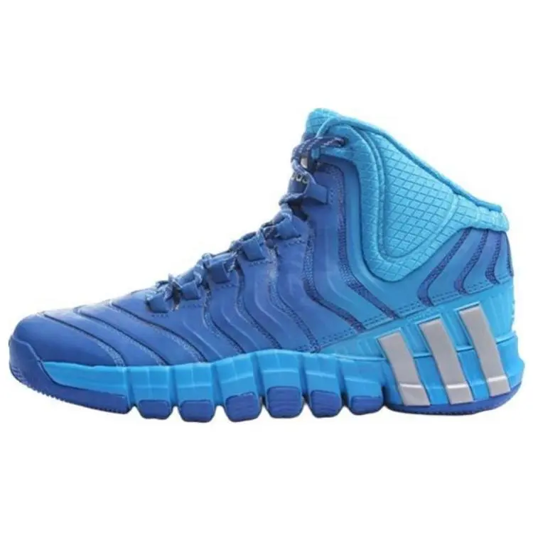 Adidas Adipure Abrasion Resistant Mid top Basketball Shoes Men's Blue