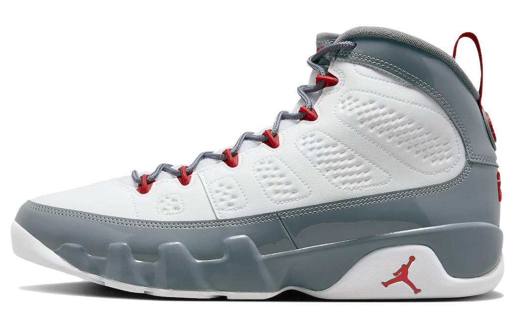 Мужские кроссовки Jordan Jordan Air Jordan 9 "Fire Red" (бело-серые)