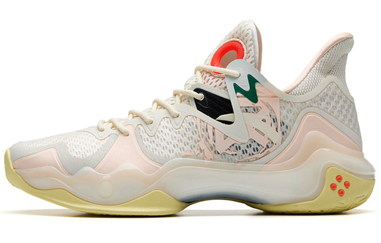 Anta Shock Wave 4 Textile, Synthetic Leather, TPU Cushioning Slip Resistant Abrasion Resistant Coverage Support Low top