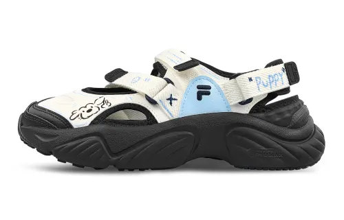 FILA FUSION Conch Beach Sandals Women's Black White Blue