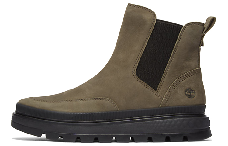 Timberland Ray City Greenstride Fashion Crew Chelsea Boots Women's Green Black