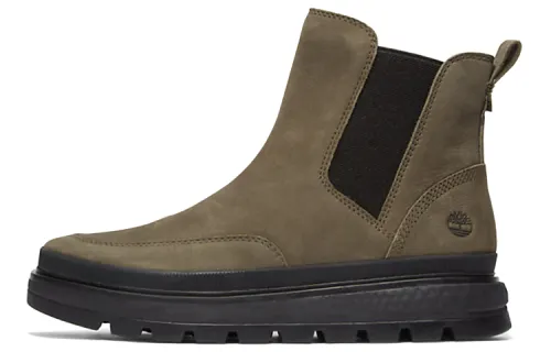 Timberland Ray City Greenstride Fashion Crew Chelsea Boots Women's Green Black