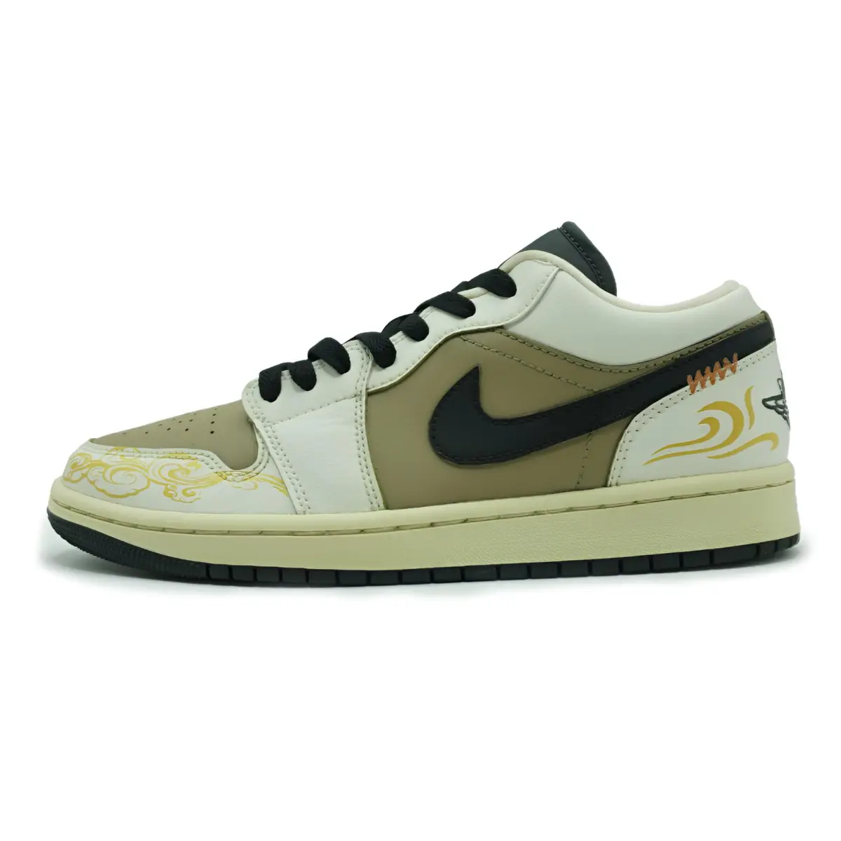 Jordan Air Jordan 1 Abrasion Resistant Low top Vintage Basketball Shoes Unisex