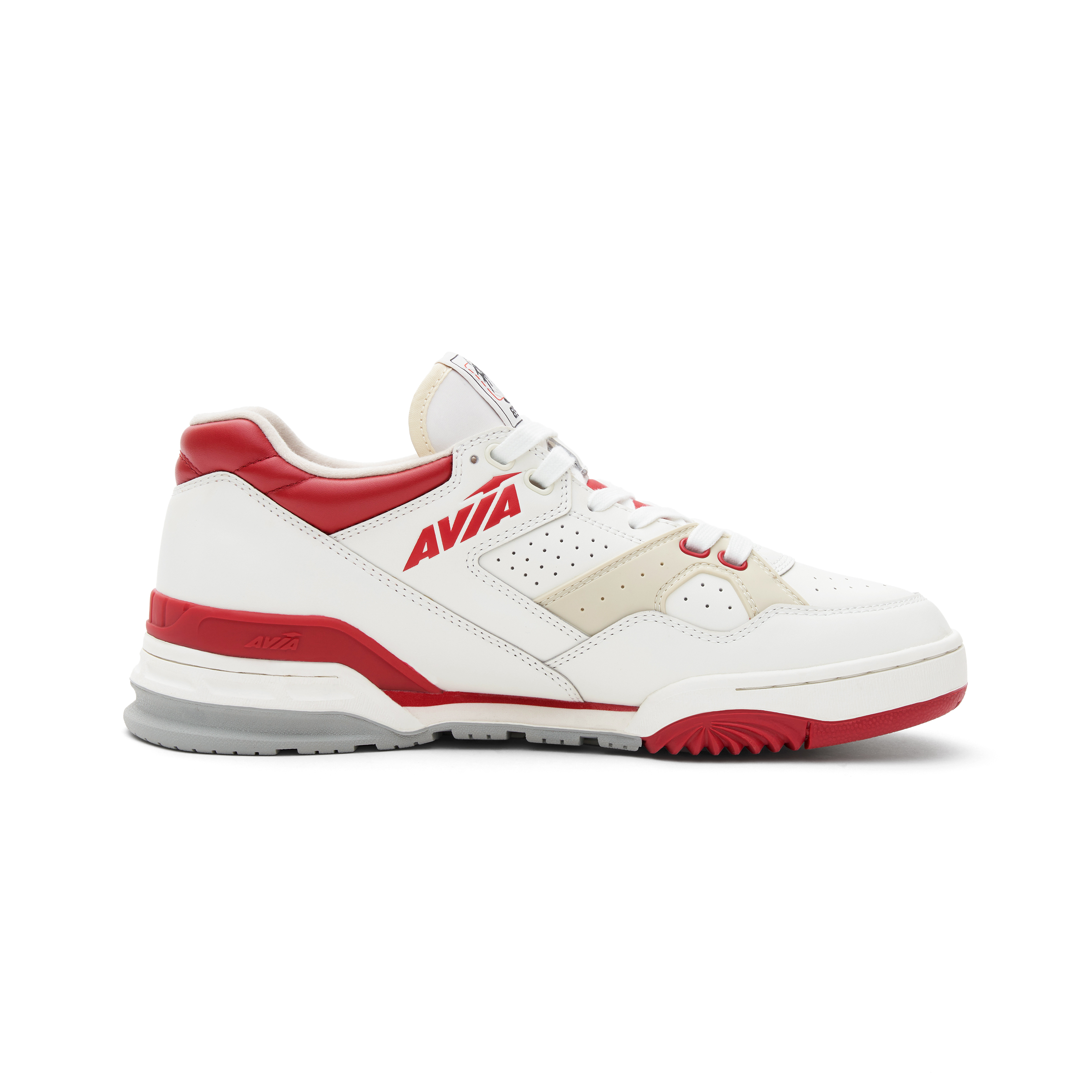 AVIA 855 Slip Resistant Abrasion Resistant Low top Vintage Basketball Shoes Men’s White Red