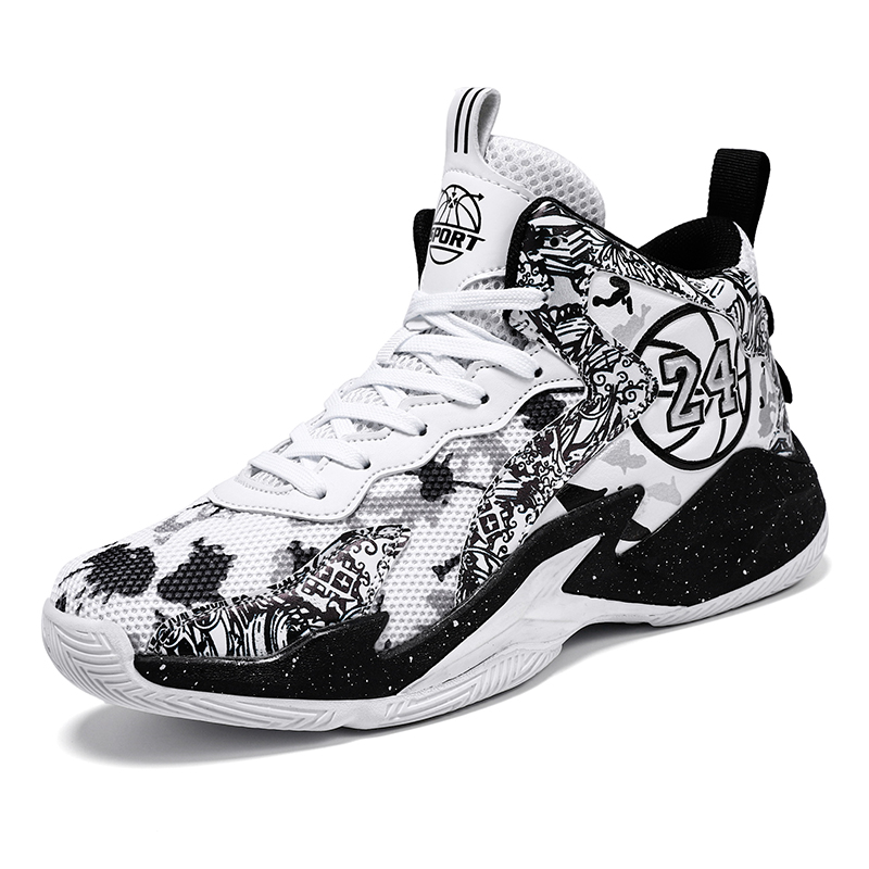 GQWE Slip Resistant, Abrasion Resistant, Breathable High top Basketball Shoes Unisex