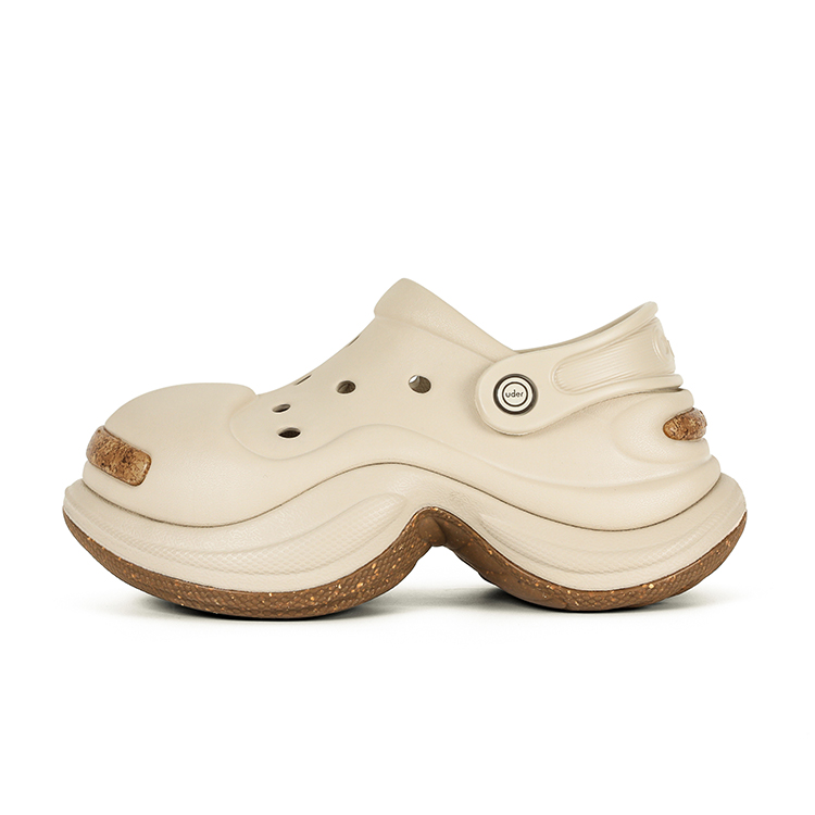 Ouder Sand Open Ended Smile Collection, Heart's Glimpse, Mountains And Rivers Clogs Unisex Sand Dune Gray