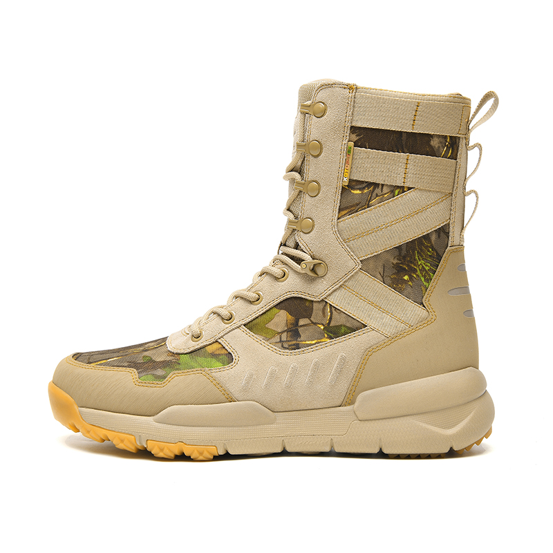 GLUNA Mountaineering & Hiking Shoes Unisex High Top Camouflage