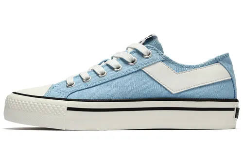 Pony Shooter Collection Abrasion Resistant Lightweight Breathable Cushioning Low top Canvas Shoes Women's Blue