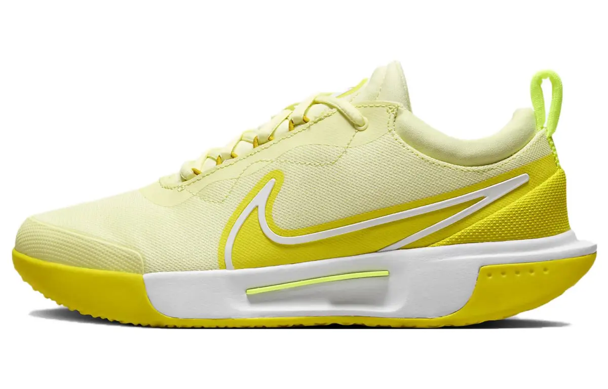 Nike Court Air Zoom Pro Slip Resistant Slip Resistant Low top Tennis Shoes Women's Yellow