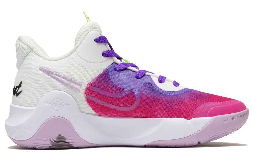 Nike KD Trey 5 IX EP Cushioning Slip Resistant Abrasion Resistant Low top Vintage Basketball Shoes Men’s Pink Purple
