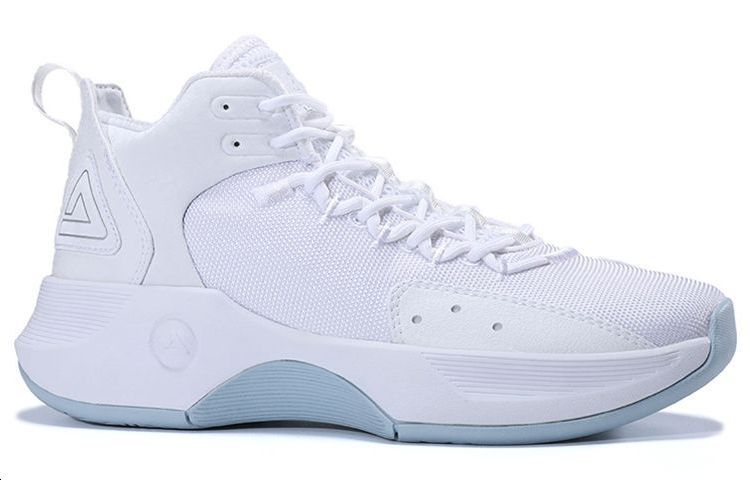 PEAK P MOTIVE Cushioning Slip Resistant Abrasion Resistant High top Basketball Shoes Women’s White